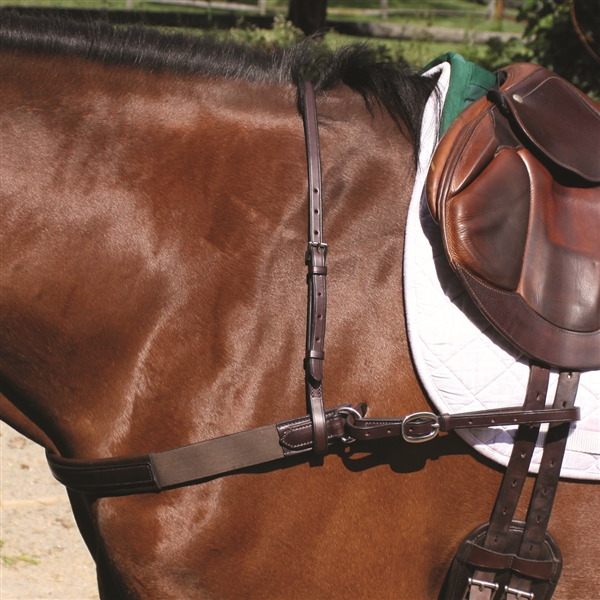 HY HUNTING BREASTPLATE HIGH QUALITY LEATHER FOR HORSES ADJUSTABLE NECK STRAP 