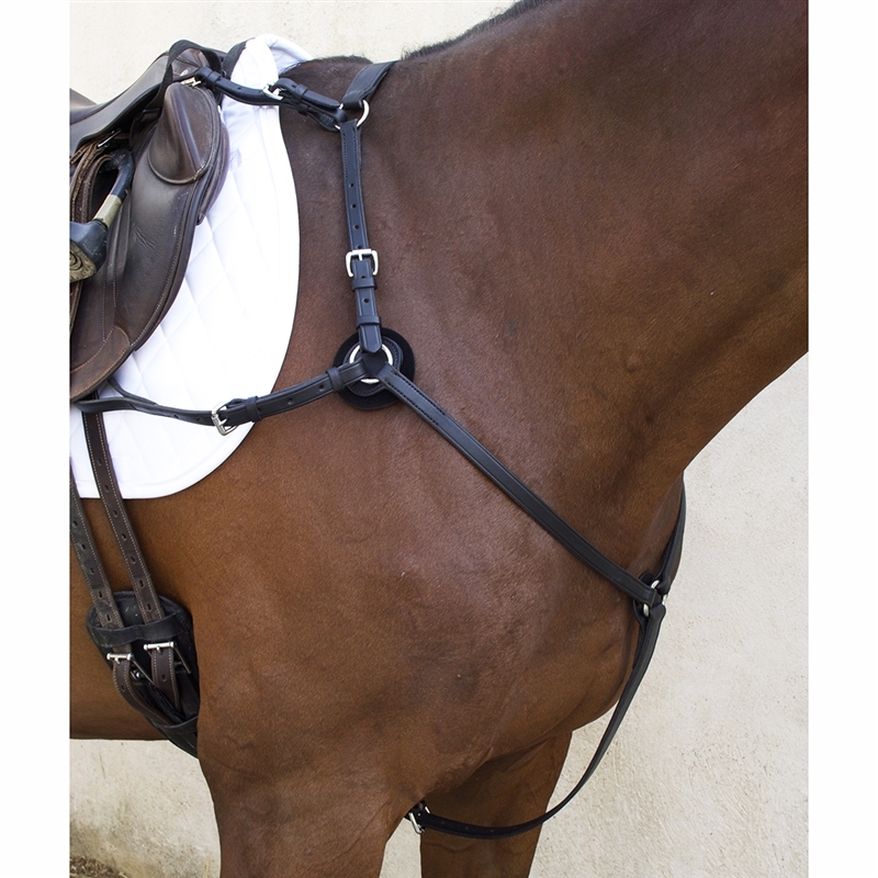 English Leather Racing Breastplate Plain Brown Leather