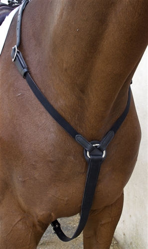 Nunn Finer English Equestrian Hunting Breastplate with Elastic