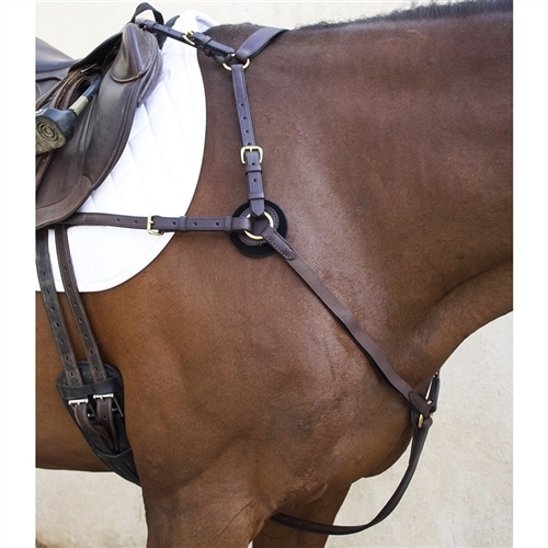 Nunn Finer 5-Way English Equestrian Hunting Breastplate with Elastic