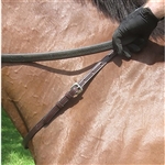 Nunn Finer Leather Neck Strap - Black/Brass